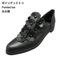 No.959 / Black leather pointed toe (黒レザー)